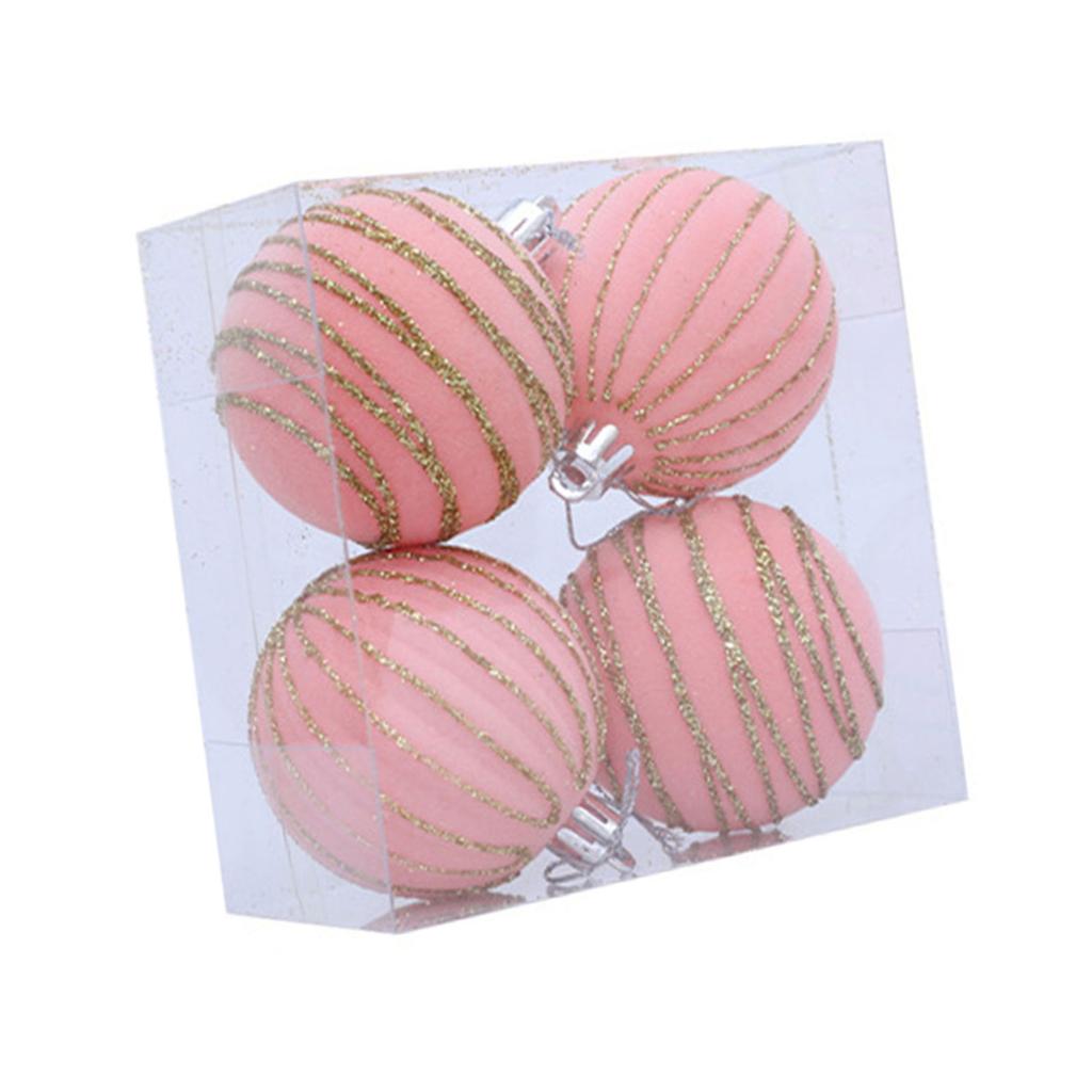 1 коробка флокированных шаров, украшения для рождественской елки, разноцветные праздничные украшения для фестиваля, украшение для дома для вечеринки