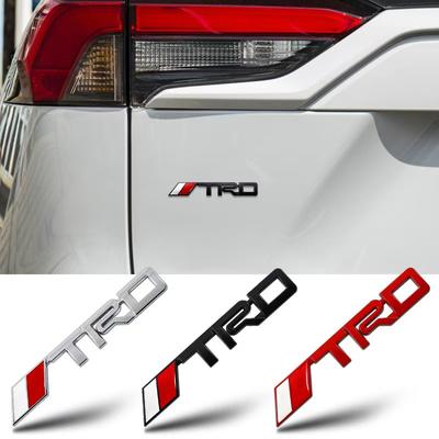 3D наклейки Matel на автомобиль эмблема для TRD Sports Corolla Yaris Rav4 Avensis Auris Camry кузов задний багажник хвост наклейка стиль