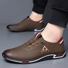 Men's Leather Shoes Spring and Summer Business Casual Leather Shoes Large Size Light Flat Bottom Work Leather Shoes Men
