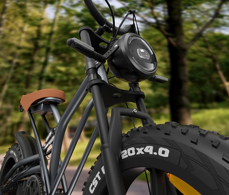 Электровелосипед JANSNO X50 для взрослых, мотор 1000 Вт, литиевая батарея 48 В 17 Ач, 20-дюймовые жирные шины