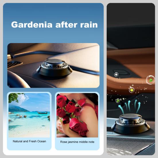 Автомобильный освежитель воздуха на солнечной энергии, автоматический вращающийся долговечный ароматизатор для очистки воздуха, автоматический ароматерапевтический диффузор, орнамент, аксессуары для салона автомобиля