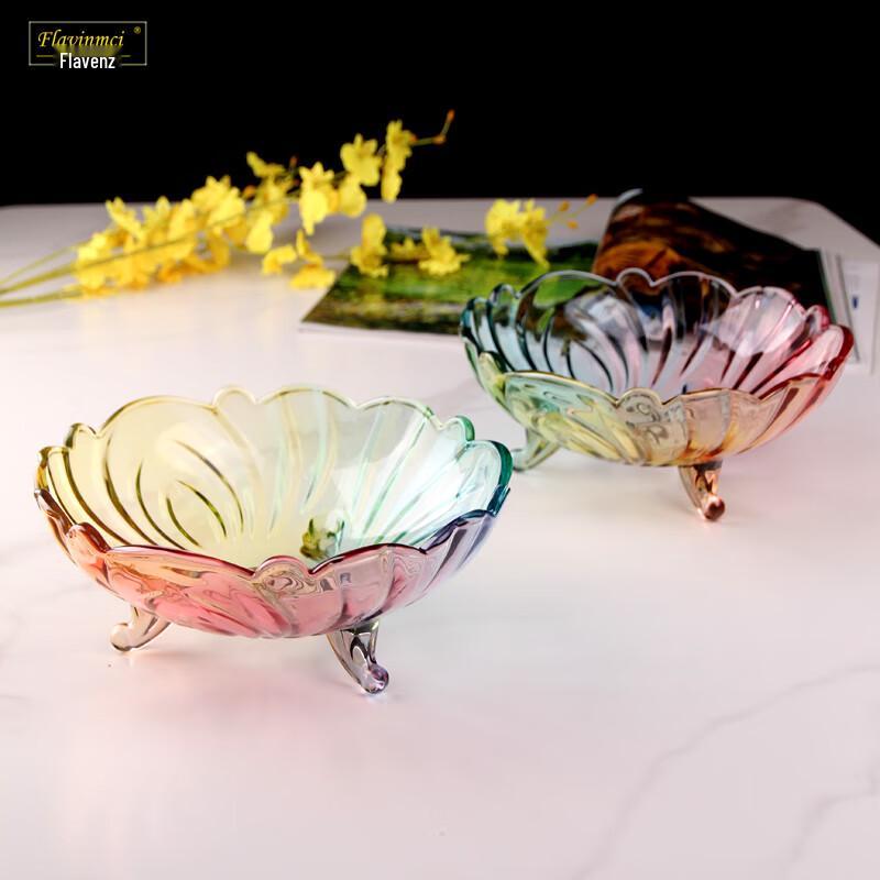 Flavinmci Nordic Crystal Glass Fruit Bowl