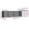 Chicken Coop Anthracite 400 x 91 x 100 cm Galvanized Steel