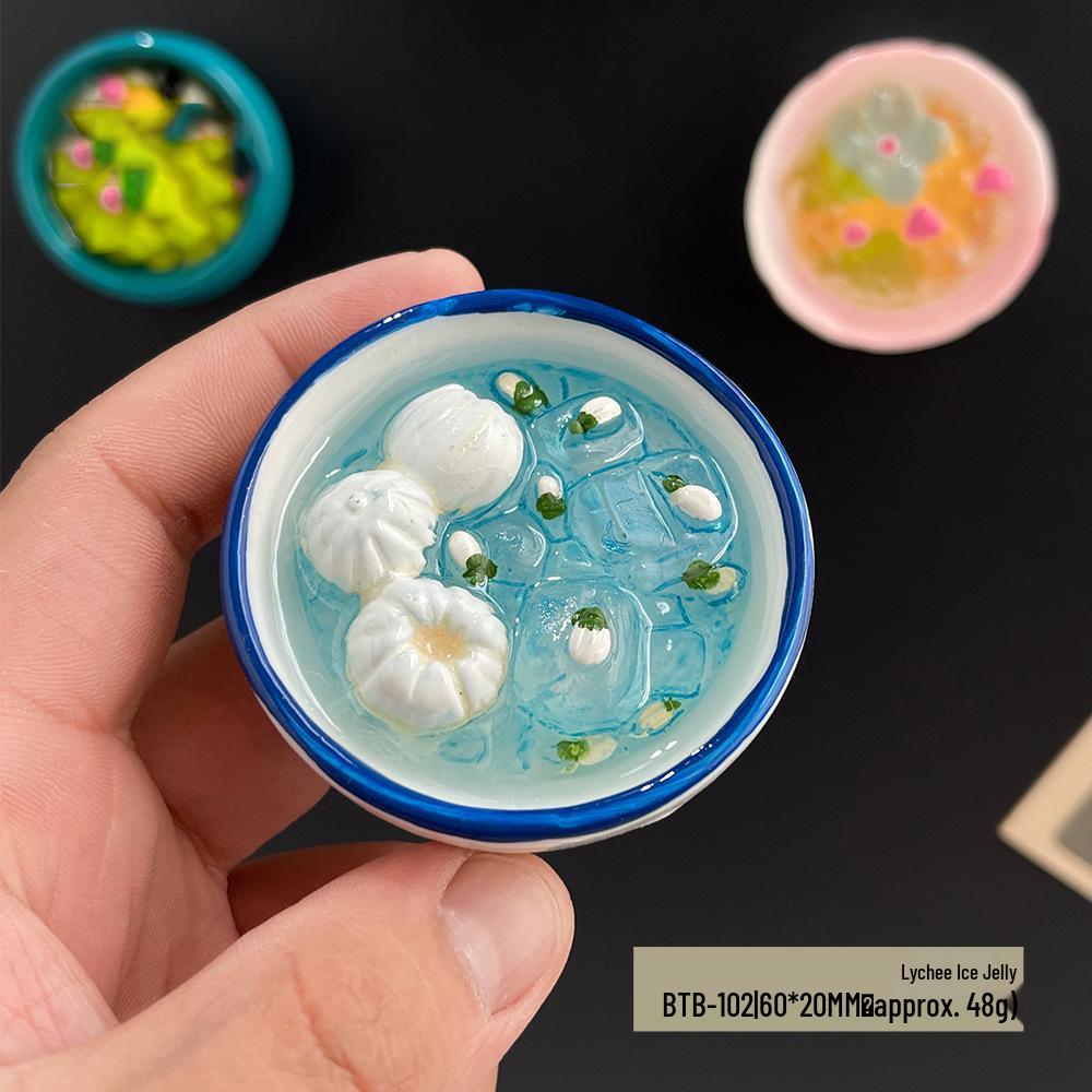 3D Chinese Style Food Magnet: Lobster & Noodles Hot Pot with Mantis Shrimp Sticker
