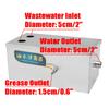 5000ml Stainless Steel Thickened for Restaurant Kitchen Wastewater Large Grease Trap Interceptor