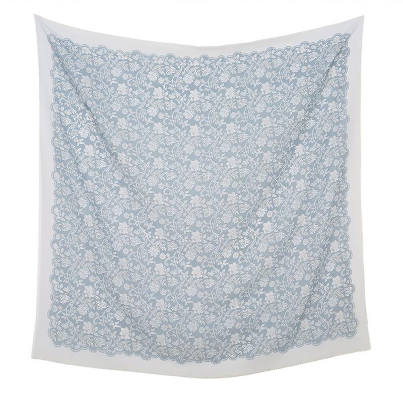 Малайзия Цветочный Принт 110 Квадратный Шарф Мусульманский Хиджаб Женщины Элегантные Шали Дамы Повседневный Головной Платок Тюрбан Косынка Оптовая Продажа