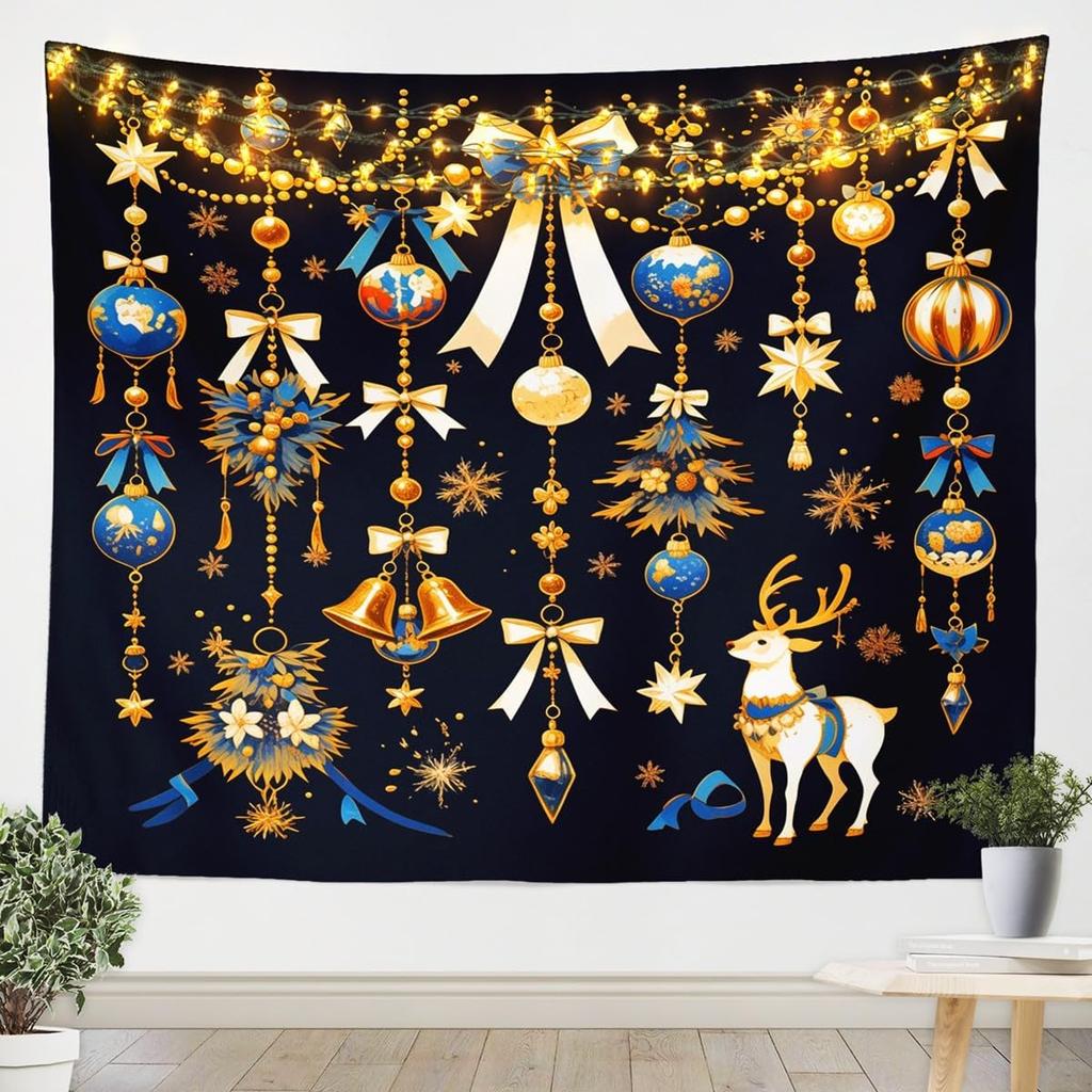 Christmas Santa Claus Wall Hanging Tapestry Snowman Wall Hanging Tree Wall Hanging Gorgeous Christmas Tree Fireplace Gifts