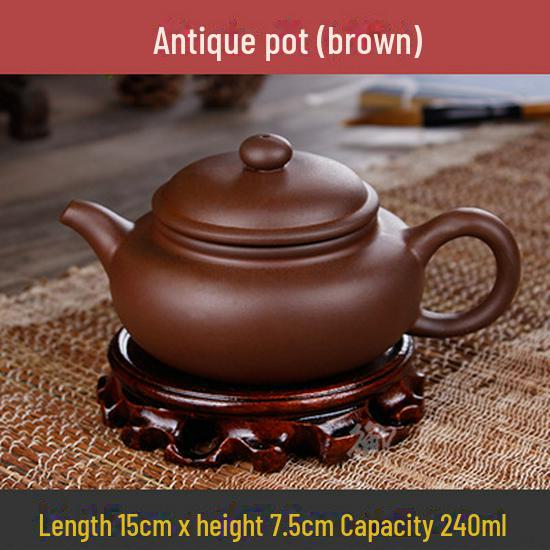 Коллекция чайников из фиолетовой глины: 72 модели, чайники Zhuni Xishi объемом 120–200 мл, идеально подходящие для утренних рынков