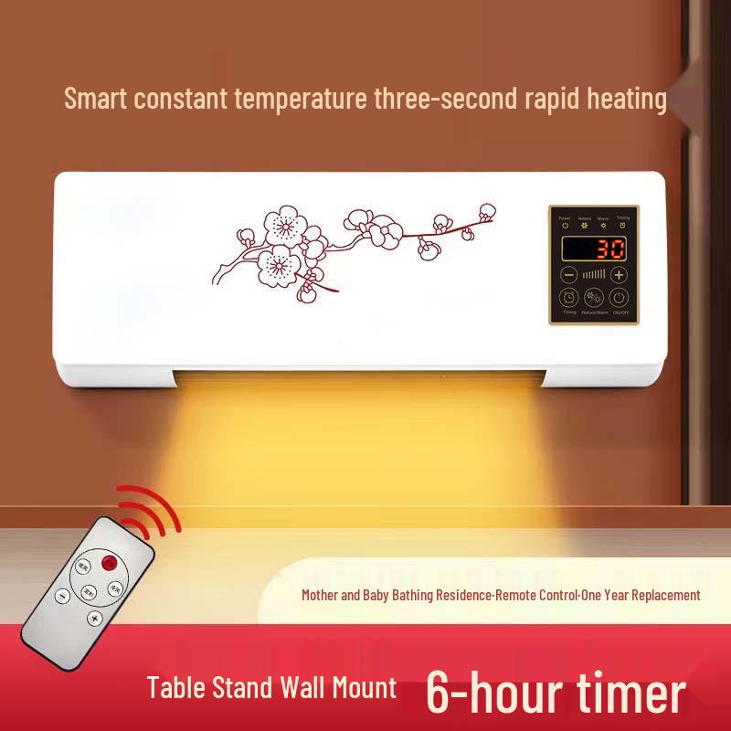 US 110V Wall-Mounted Heater: Dual-Function Cold & Warm Blower
