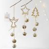 Christmas Pendant Decorative Star Bell Hanging Decoration Festive Atmosphere Indoor Outdoor Holiday Decor