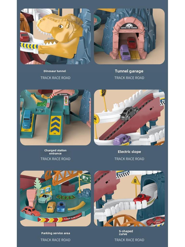 Детский трек для приключений на машине с подсветкой и музыкой - образовательный подарок