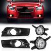 For Chevrolet Cruze Chevy 2009 2010 2011 2012 2013 2014 LED Fog Lights Lamps Covers Frame Grille Wiring Harness Kit 12V