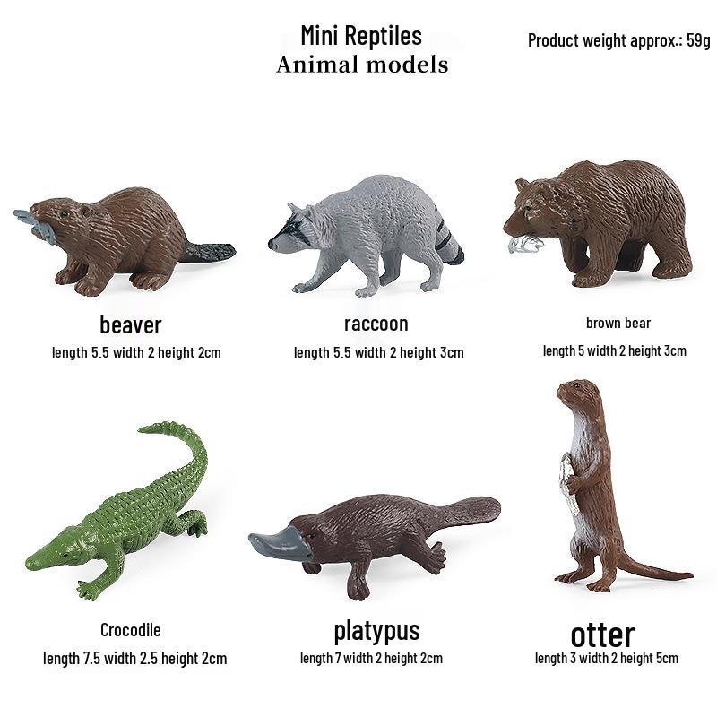 Kids' Wild Animal Model Toys: Leopard, Cheetah, Jaguar, Black Panther, Snow Leopard Figurines.