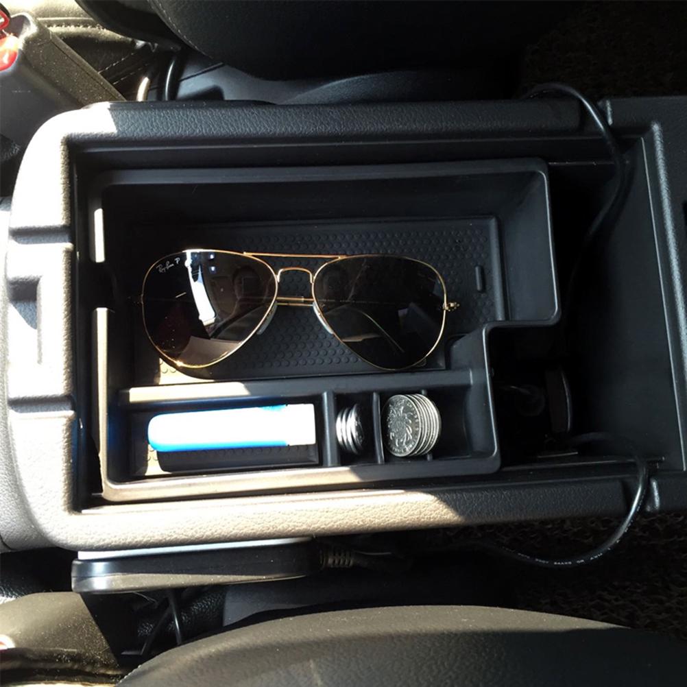 ABS Пластик Матовый Черный Центральный Подлокотник Ящик для Хранения Органайзер для Перчаток Аксессуары для Mitsubishi Outlander Sport RVR ASX 2010-2018