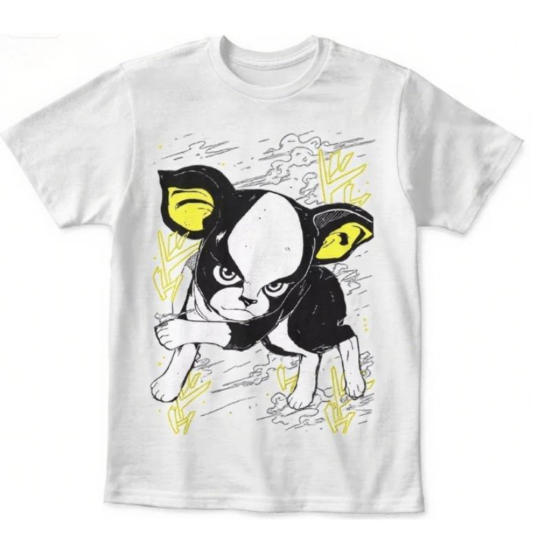 Trend Summer Cosplay Neutral Black and White Iggy JoJo Bizarre Adventure T-Shirt Jotaro Kujo Tshirt Dio Giorno Shirt All Sizes