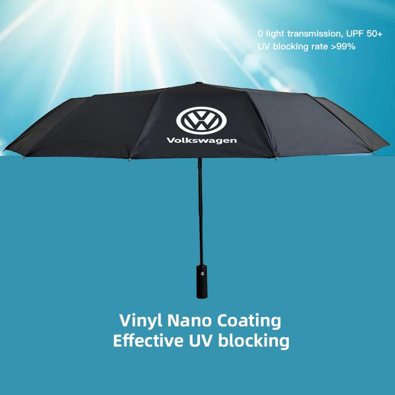 hijk1 Keychain Car Umbrella UV-resistant Sunshade Parasol For VW Golf Passat b6 Wind-resistant Rain-resistant Fully Automatic Umbrella