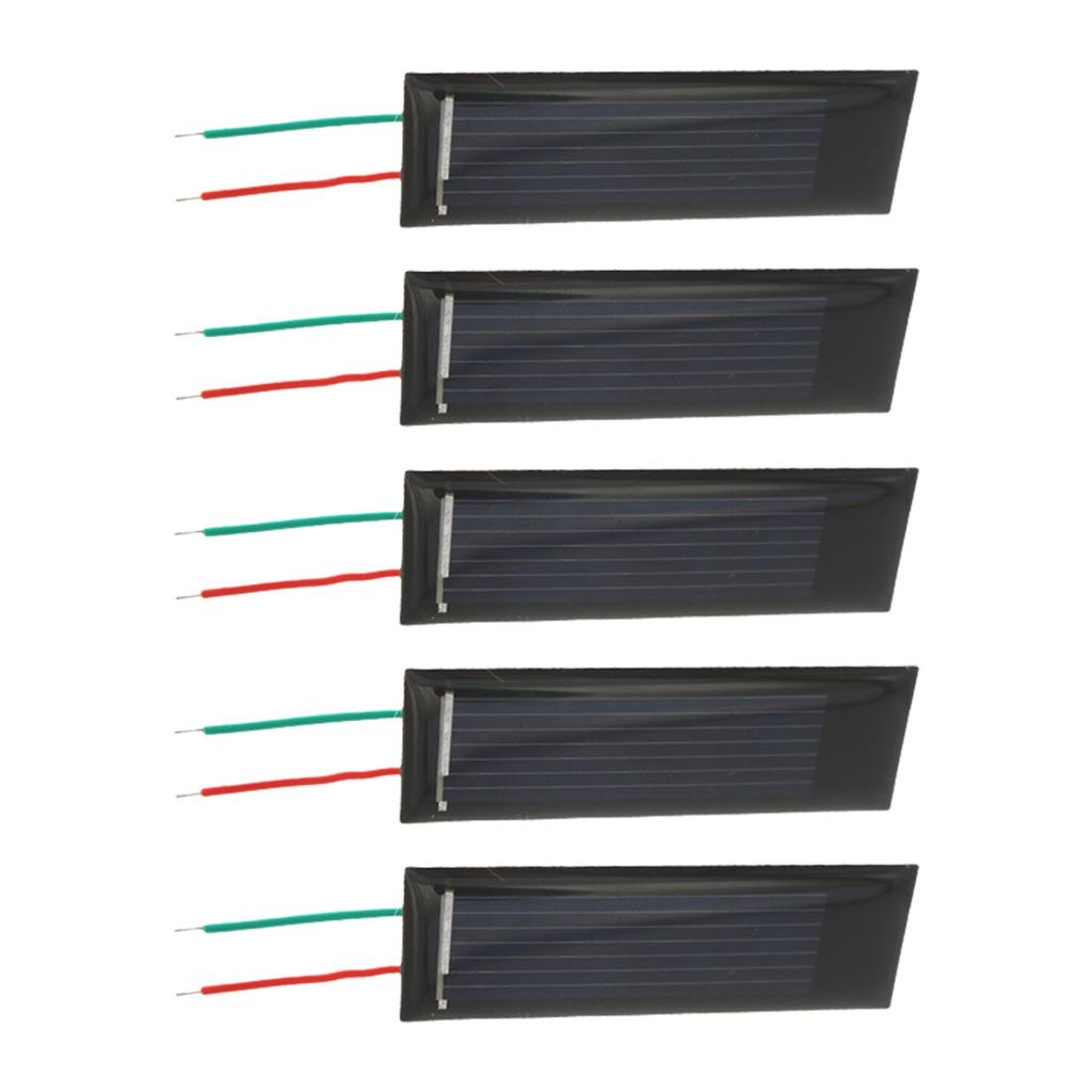 0.5V 130MA Solar Panel with Wire Dripping Glues Plate Solar Epoxy Panel Polysilicon Board Solar Systems Module Enduring