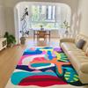 Abstract Color Art Carpet for Living Room Non Slip Baby Crawl Rugs Home Decor Floor Mat Children Game Bedside Washable Carpets