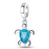 Совершенно новый летний подвесной элемент-бусина из муранского стекла в виде морской черепахи, цветные хрустальные подвесные элементы, совместимые с оригинальными