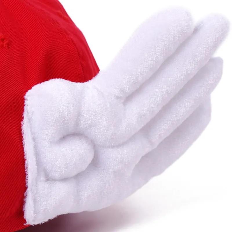 Аниме Dr.Slump Arale шляпа для косплея для детей и взрослых, шапки с крыльями, хлопковая бейсболка с рисунком ангела, аксессуары