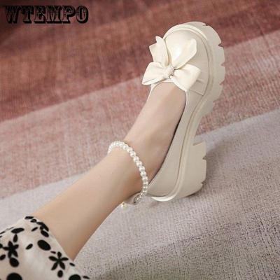 Женские летние нишевые дизайнерские сандалии с жемчугом и толстой подошвой, сто маленьких кожаных туфель, женские сандалии