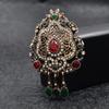 Rhinestone Retro Hollow-out Brooches For Women Vintage Fashion Pin Brooch Resin Pendant Jewelry New