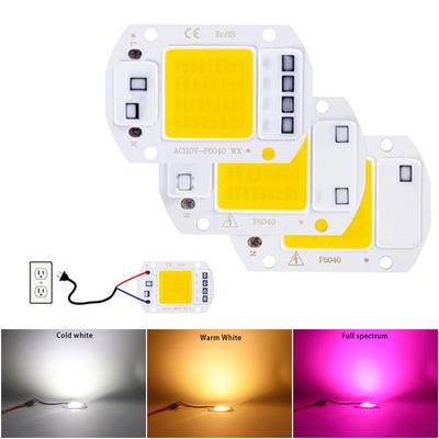 Светодиодный чип 110 В, 220 В, 20 Вт, 30 Вт, 50 Вт, COB чип, драйвер не нужен, светодиодные лампы, бусины для прожектора, прожектора, лампада, освещение «сделай сам»