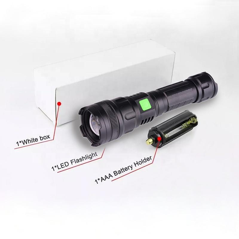 AXFU XHP90 Flashlight 3000 Lumens Super Bright Zoomable Led Flashlights For Hiking Rechargeable Powerful Tactical