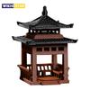 4cm 6cm Mini Pagoda Statue Miniature Pagoda Bonsai Gazebo Micro Landscape Hexagonal Pavilion Figurine Tiny Pavilion Ornament Zen
