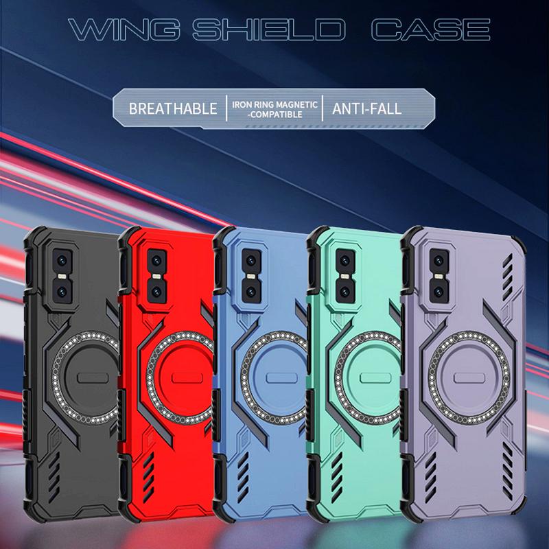 KEYSION Полый чехол с теплоотводом для Infinix GT 30 Pro 5G TPU+PC Магнитное охлаждение Ударопрочный чехол для телефона для Infinix GT 30