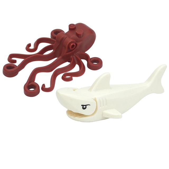 MOC Город Животные Строительные Блоки Фигурки Коза Овца Орел Сова Панда Попугай Чайка Пингвин Зоопарк Рам Аксессуары Кирпичики Игрушка Подарок