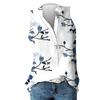 Women's Printed Sleeveless Button-down Casual Shirt