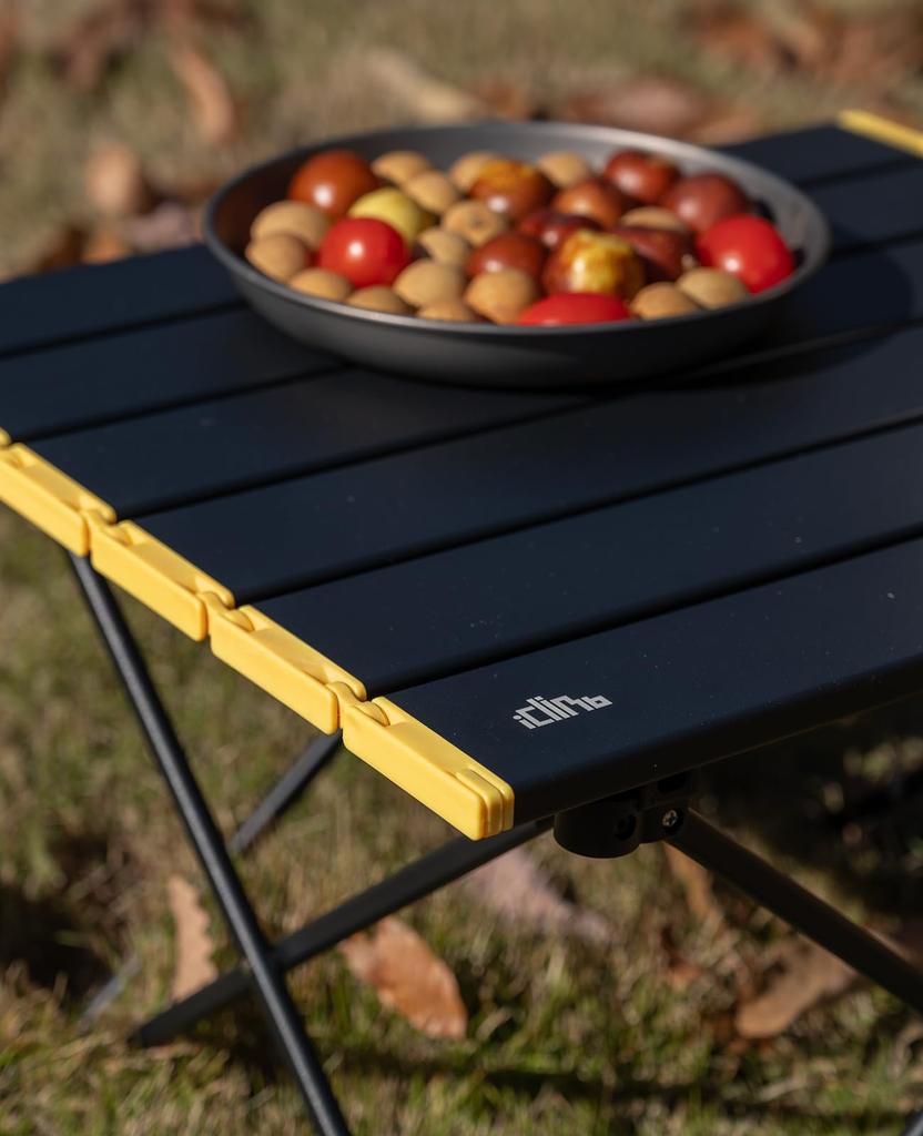 IClimb Outdoor Table, Мини-низкий столик, Стол для кемпинга, Складной стол, Алюминий, Грузоподъемность 30 кг, Ультралегкий, Компактный для одиночного кемпинга, Барбекю,