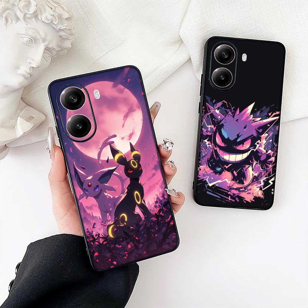 P-Pikachus Espeon P-Pokemons Gengar Umbreon Phone Case for Samsung Galaxy S22 S21 S20 FE Ultra Plus A35 A36 A37 A33 A34 A04 A71