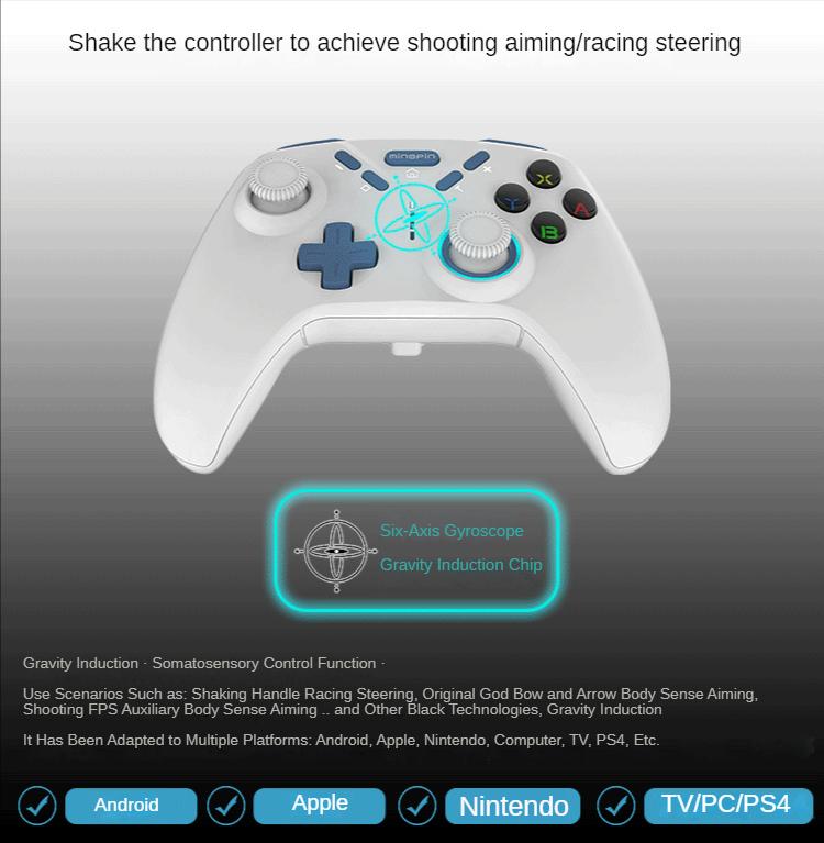 Blue Tooth Mobile Phone Game Controller for Switch Android IOS PS4 TV Computer STEAM Tesla Wireless Gamepad