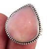 Natural Pink Opal Gemstone Handmade 925 Solid Sterling Silver Ring Size 10 T4j71