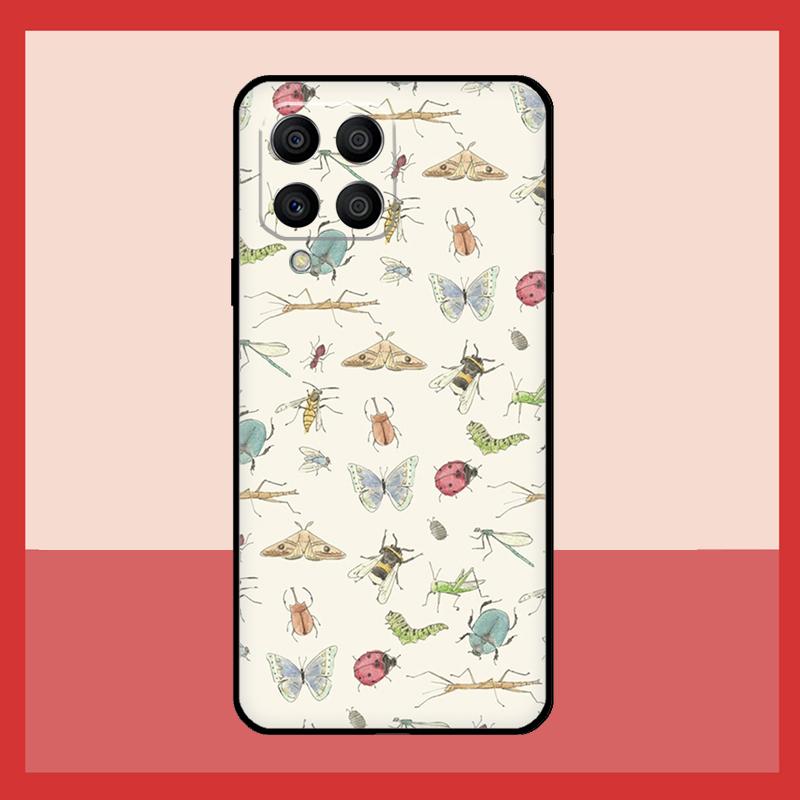Кейс с жуками и насекомыми для Samsung Galaxy M52 M32 M53 M16 M11 M21 M31 M35 M12 M13 M14 M15 M36 M56 M55 M34 M54