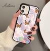 Cute Butterfly Flowers Phone Case for iPhone 11 12 13 14 Pro Max mini X XR XS SE 2020 5 6S 7 8 Plus Samsung Galaxy S21 S22 Cover