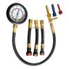 Quick Connection Fuel Pressure Tester Gauge Tools Kit 0-100 PSI with 9.49, 7.89, 6.30 Fuel Line Suitable for More Car RV Engine