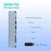 Док-станция Type C USB C Hub к 4K 30 Гц HDMI-совместимый USB 3.0 Сплиттер Адаптер PD 100 Вт Зарядка для Macbook Pro Ноутбук ПК Аксессуары
