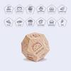 12 Sides Food Decision Dice Wooden Couple Date Night Ideas Dice Portable