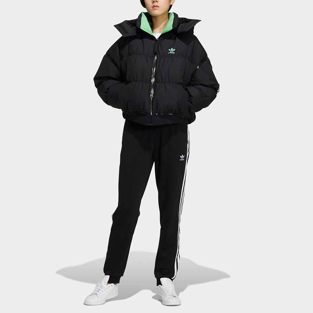 adidas Оригинальная удлиненная пуховая куртка на молнии Зимняя женская Черная HF1581