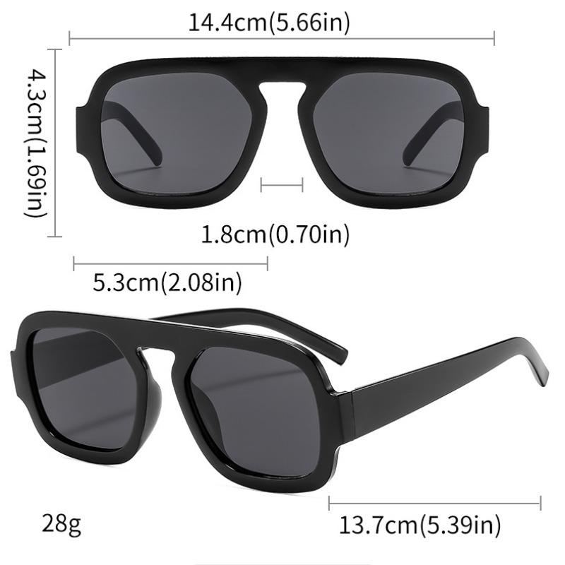 New Cool Double Bridge Oval Sunglasses Fashion Women Summer Sun Shading Eyeglasses Men Driving Sun Protection Eyewear Uv400