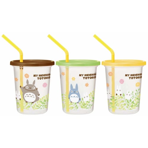 Skater Polypropylene Tumbler with Straw 3 Pieces 320ml My Neighbor Totoro Plants Ghibli Made In Japan SIH3ST