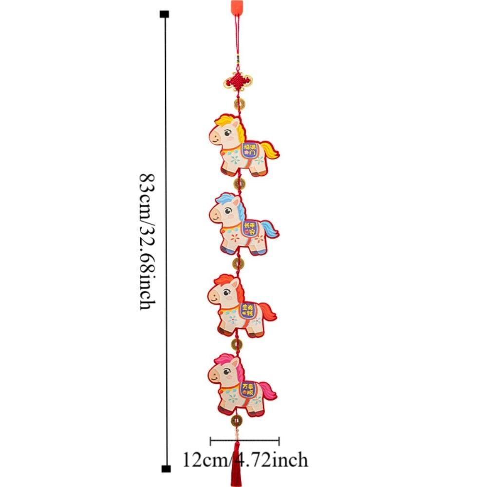 Horse Year Chinese New Year Decoration Cartoon Festive Hanging Ornaments  Entry Door