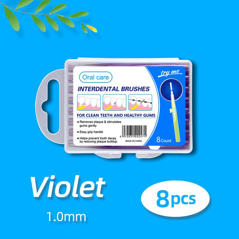 Выдвижная межзубная щетка пуш-пул для очистки промежутков