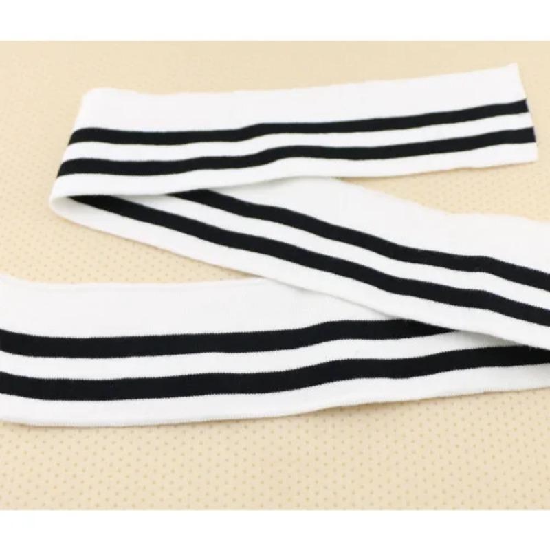 80CM Length Cotton Rib Fabric Knitted Colorful DIY Cloth Accessories Collar Cuffs Hem Bottom Collar