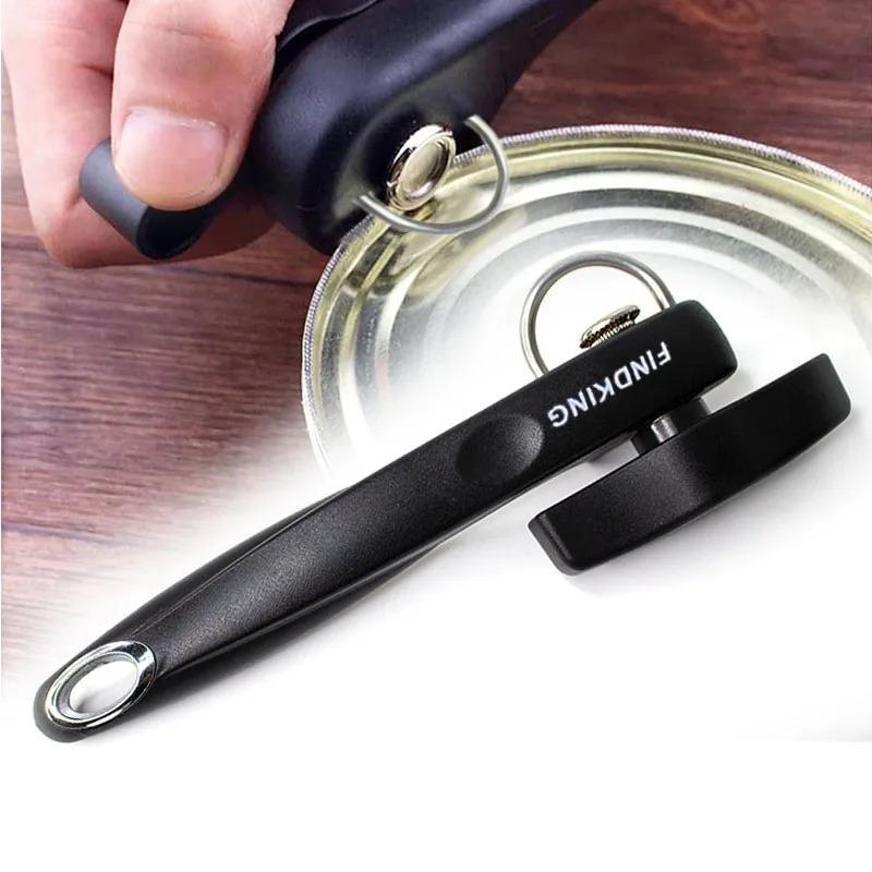 Safe Cut Can Opener Manual Stainless Steel Smooth Edge Can Opener for Home Chefs Restauraunts Side Cute Can Opener Kitchen Tools