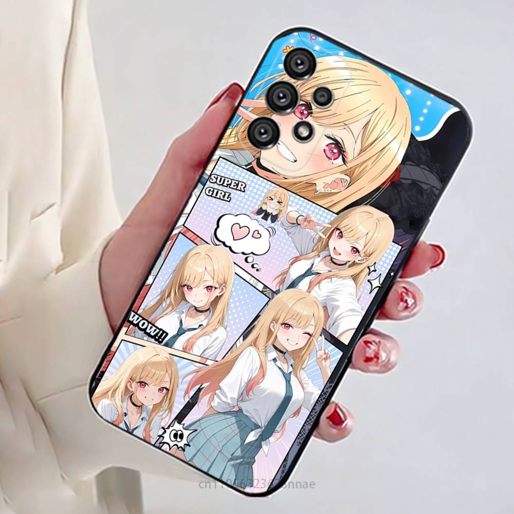 Чехол для телефона Marin Kitagawa для Samsung Galaxy A13, 21s, 22, 31, 32, 52, 53, 71, 80, A91 Мягкий черный корпус