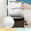 Solid Suggestion Box With Lock and Sign Holder Donation Box Plastic Container Tip Jar  Charity
